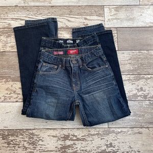 Jeans Bundle Child Size 12 Slim Straight and Reg